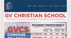 Desktop Screenshot of gvchristianschool.com